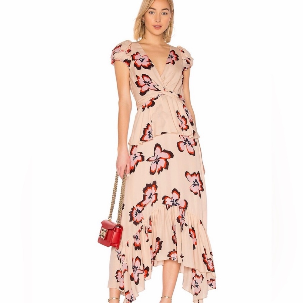 A.L.C. Blush Floral Zadie Dress